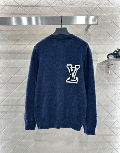 Jacquard knitted cardigan