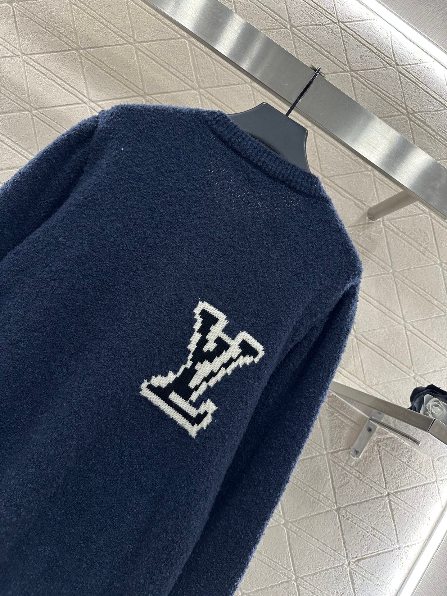 Jacquard knitted cardigan