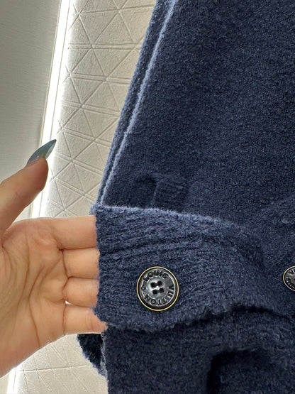 Jacquard knitted cardigan