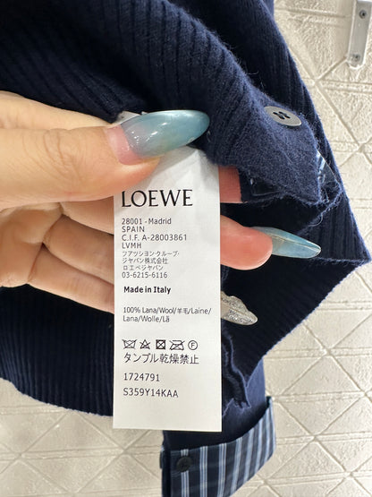 Hooded knitted cardigan