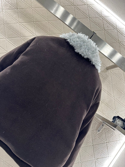 Zipper Teddy Jacket Down Jacket