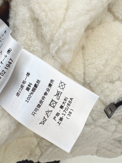 Fur one-piece hooded jacket