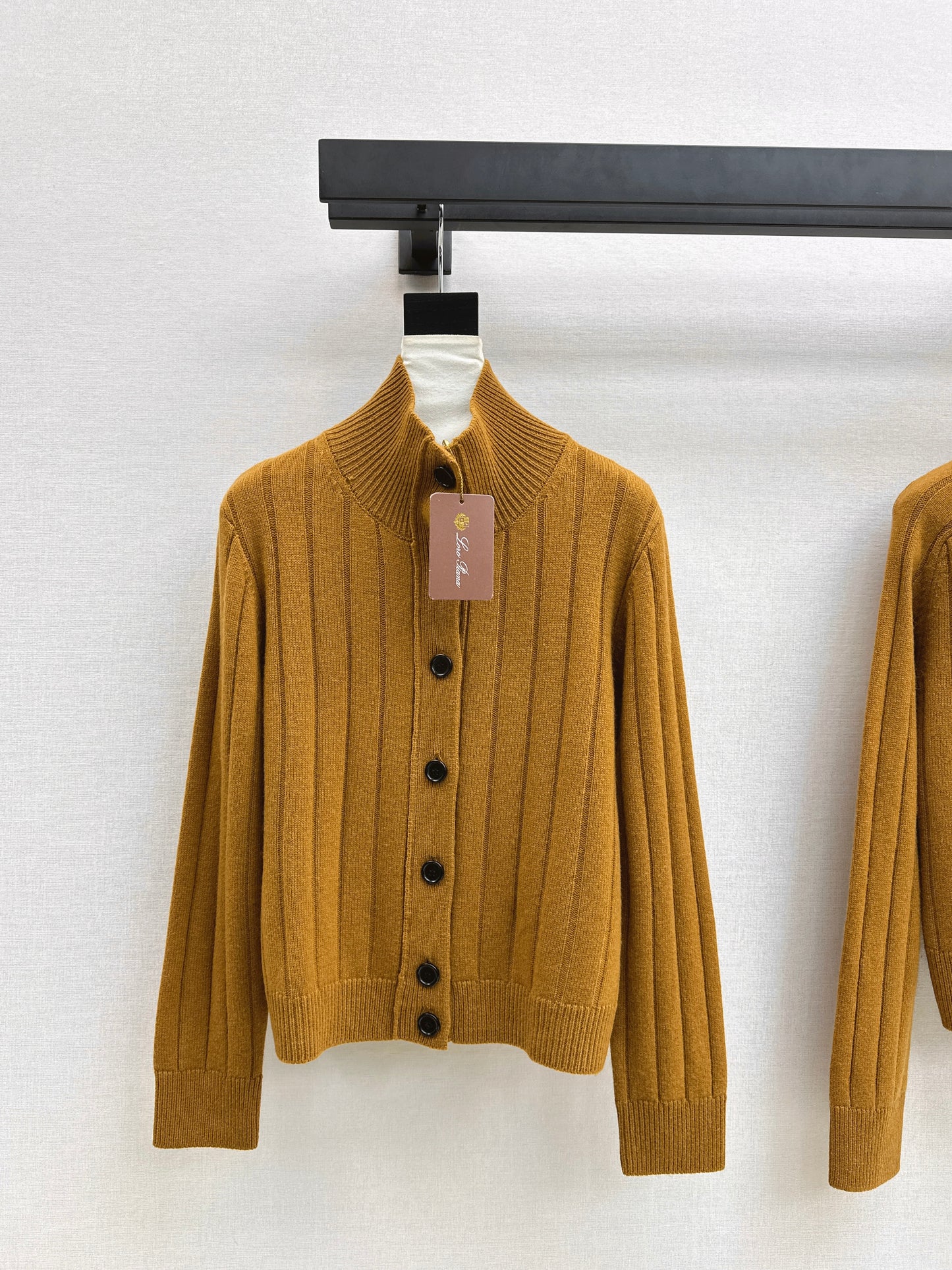 Cashmere wool stand collar jacket