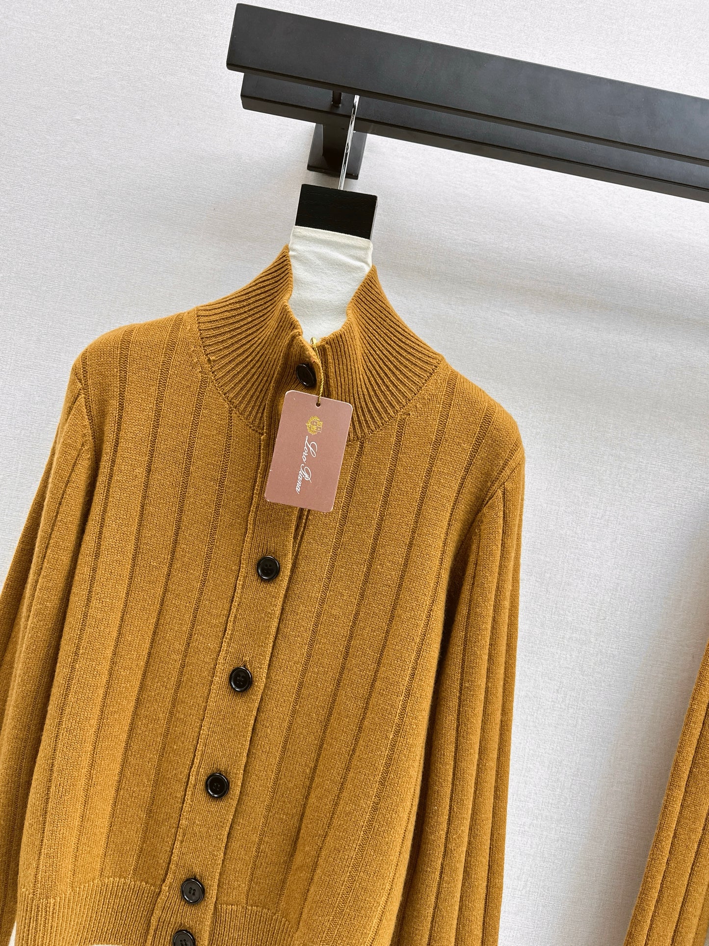 Cashmere wool stand collar jacket