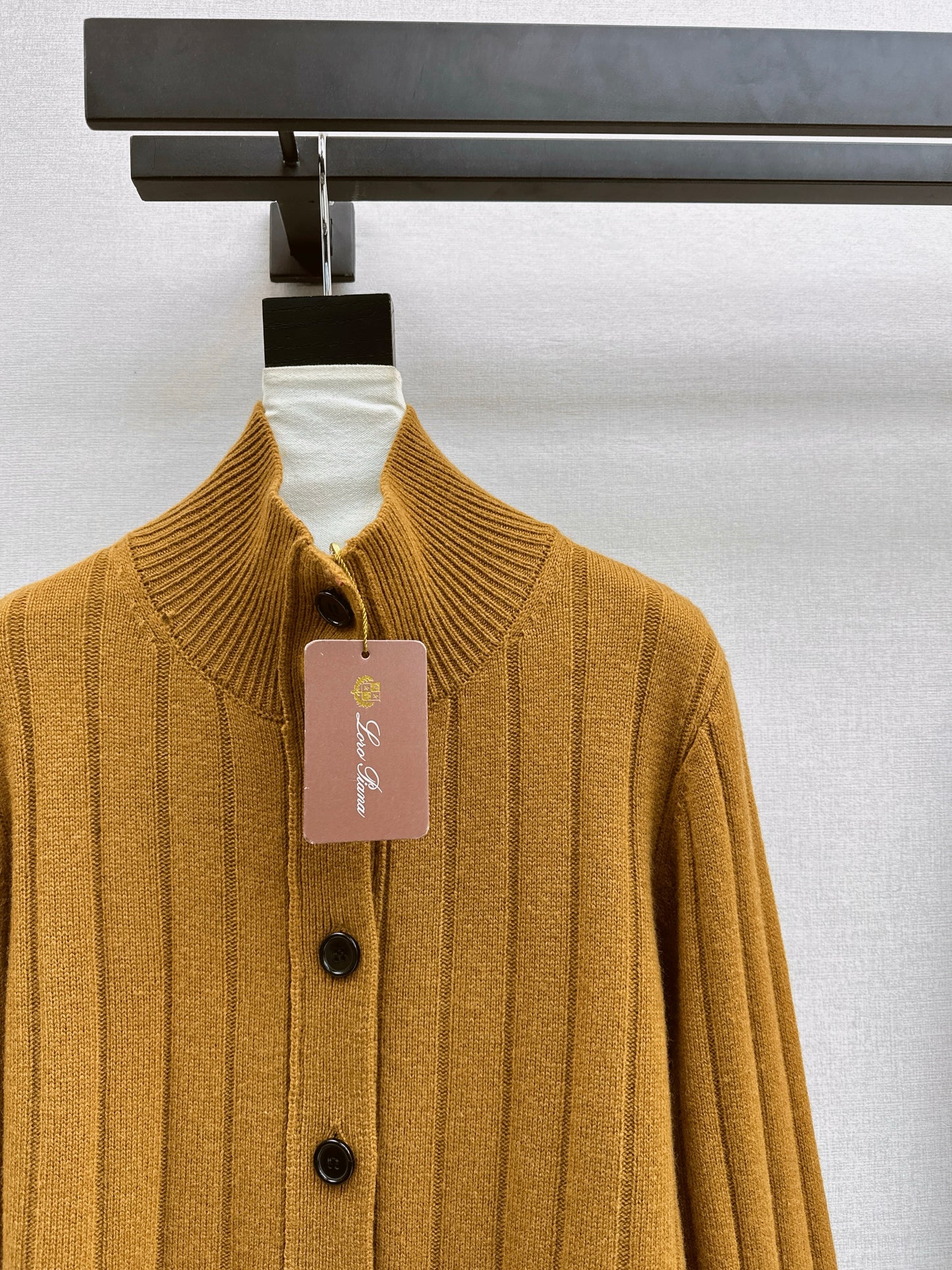 Cashmere wool stand collar jacket