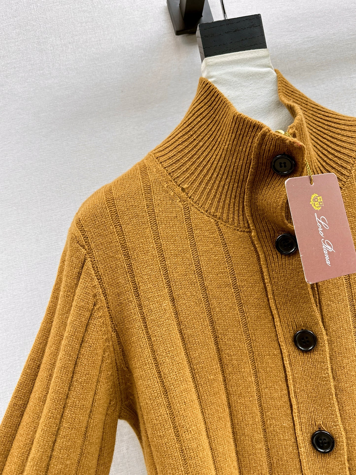 Cashmere wool stand collar jacket