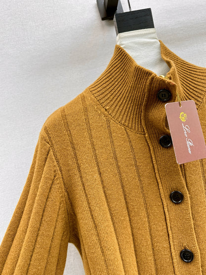 Cashmere wool stand collar jacket