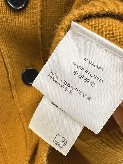 Cashmere wool stand collar jacket