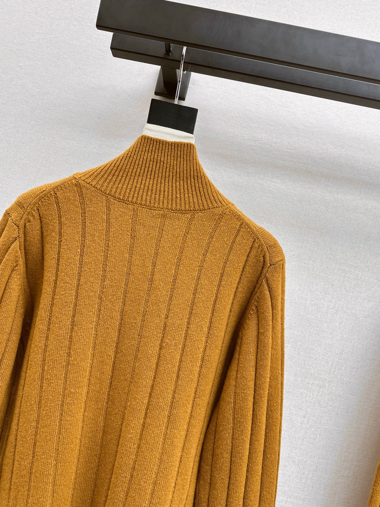 Cashmere wool stand collar jacket