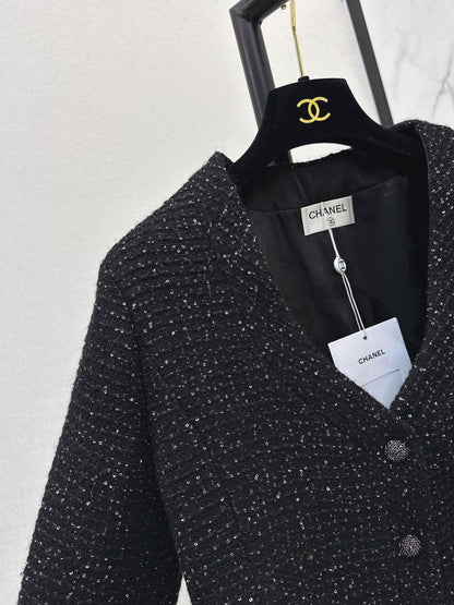 Woven woolen woolen woolen coat