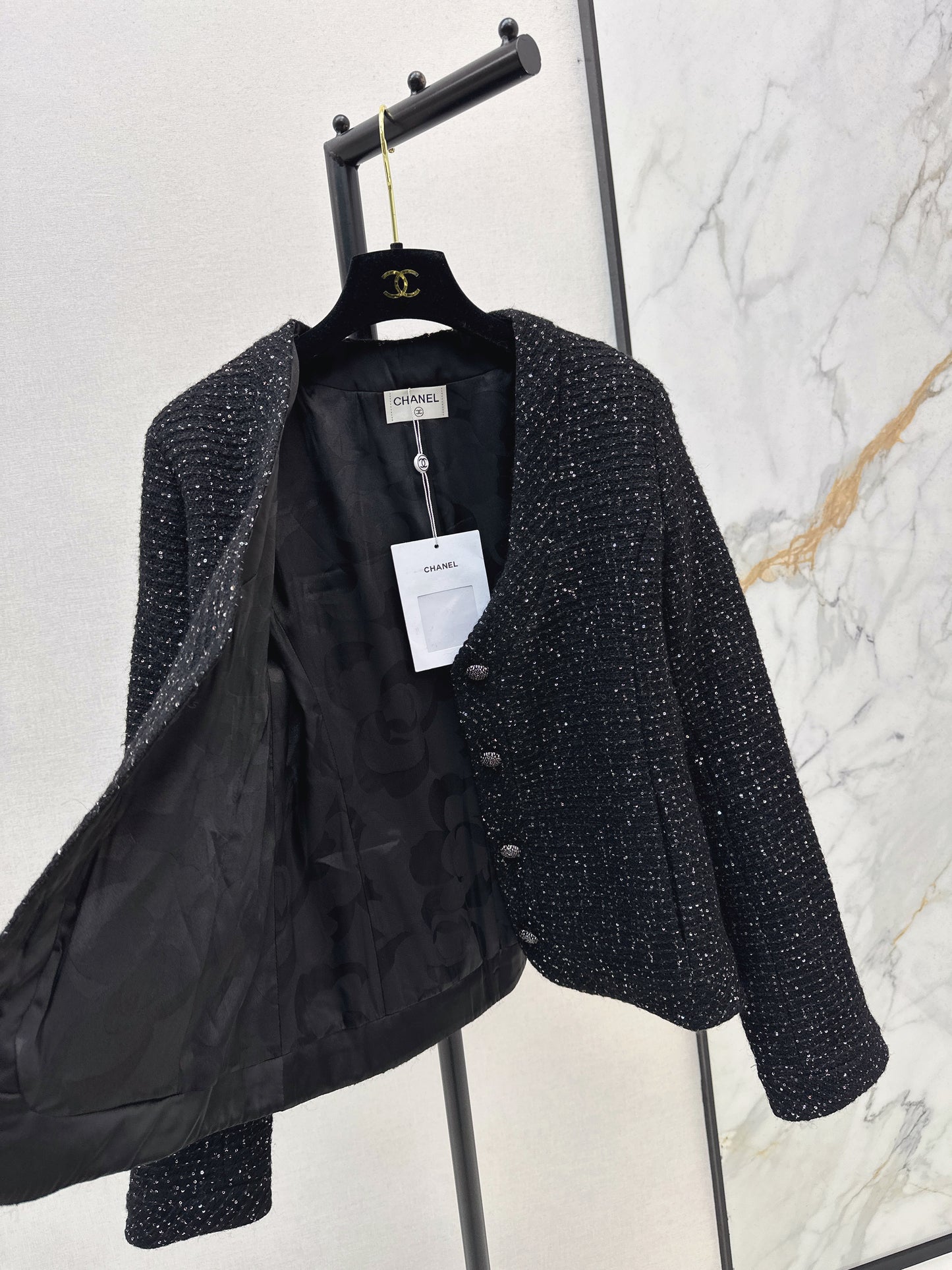 Woven woolen woolen woolen coat