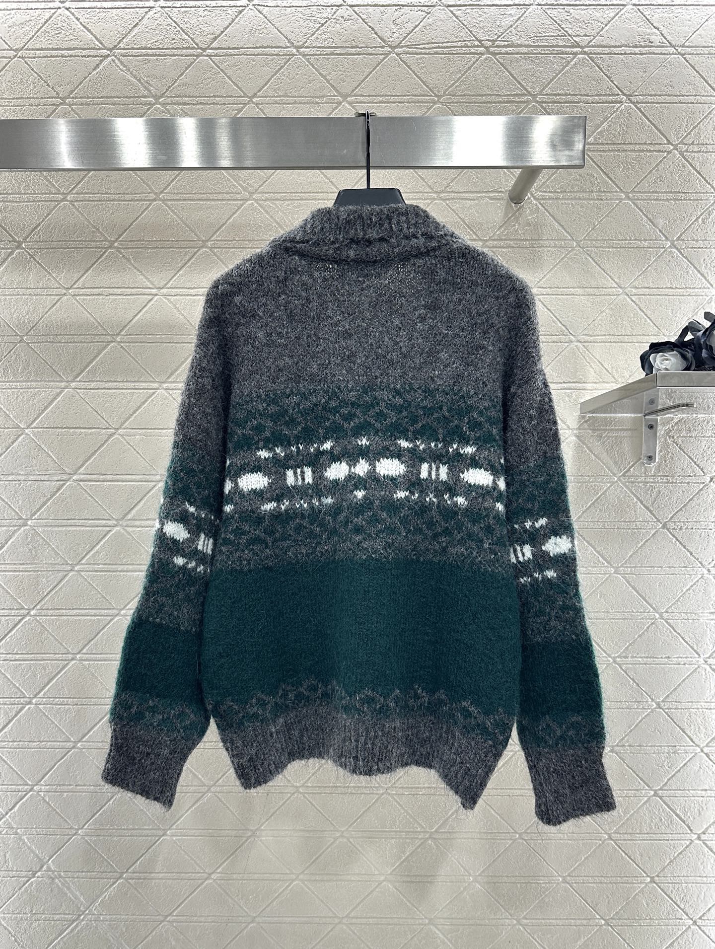 Half open collar Fel Island Knitted Top