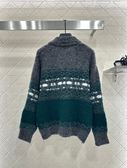 Half open collar Fel Island Knitted Top