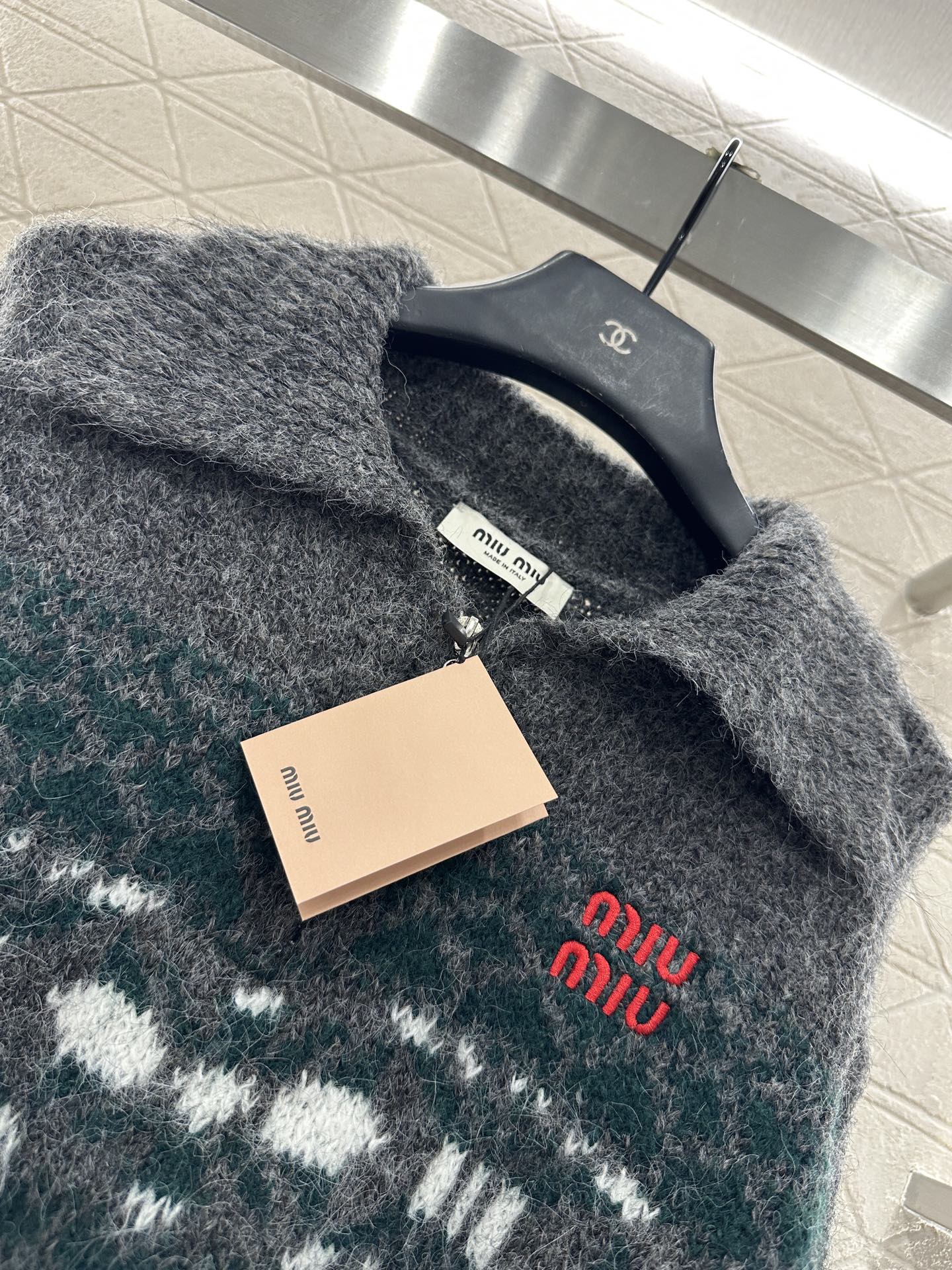 Half open collar Fel Island Knitted Top