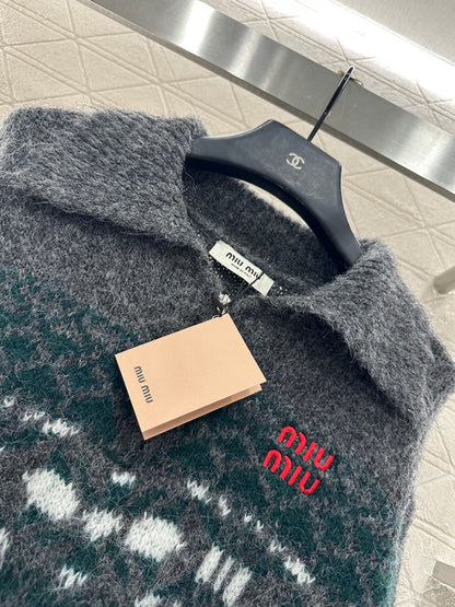 Half open collar Fel Island Knitted Top