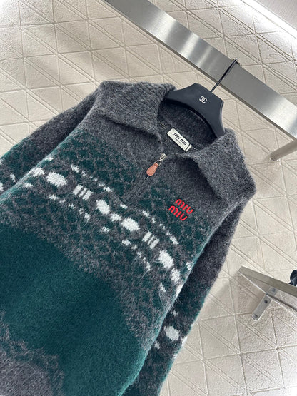 Half open collar Fel Island Knitted Top