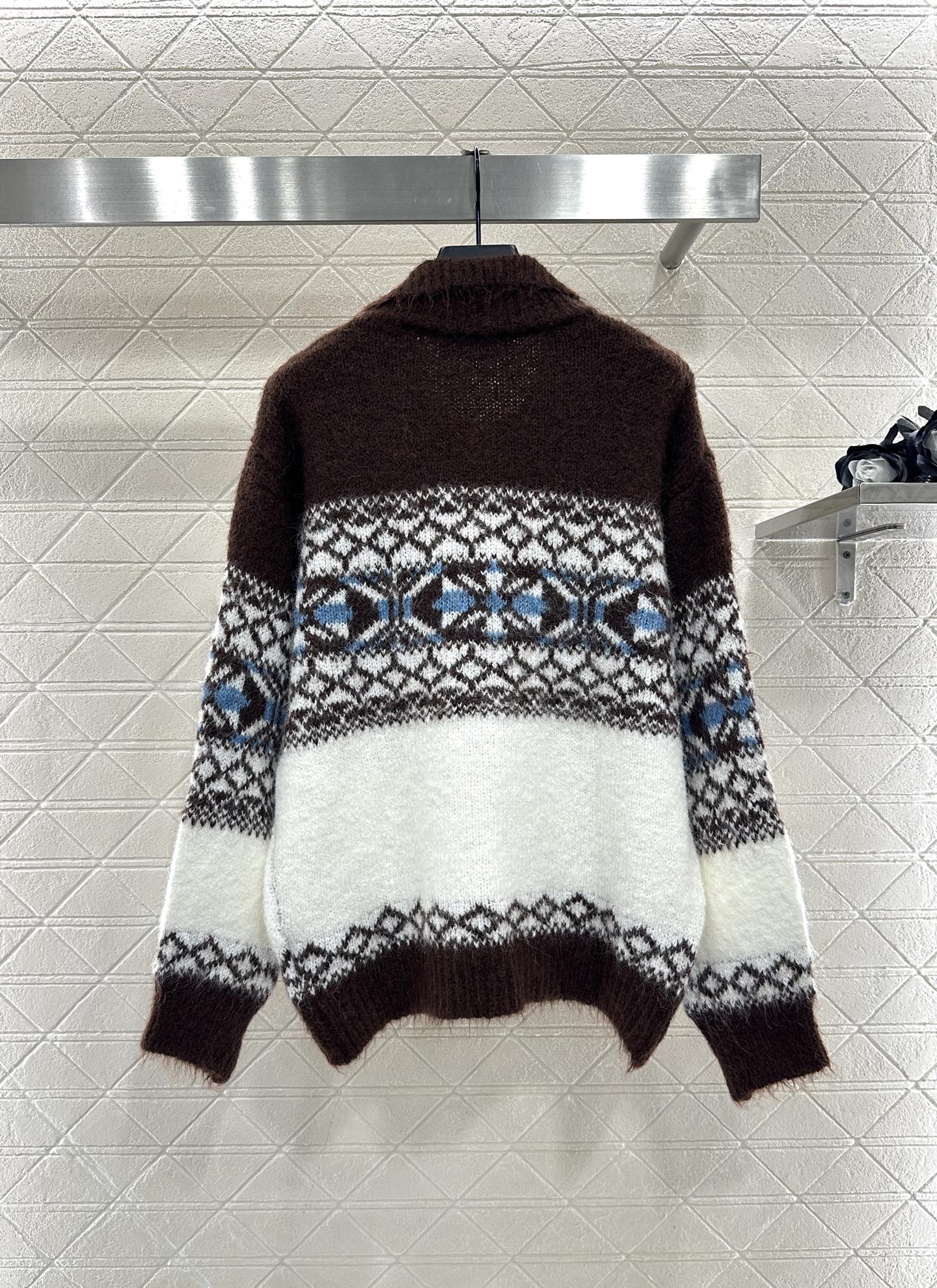 Half open collar Fel Island Knitted Top