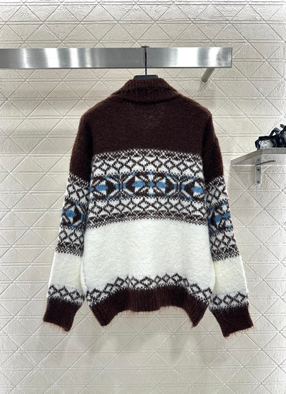 Half open collar Fel Island Knitted Top