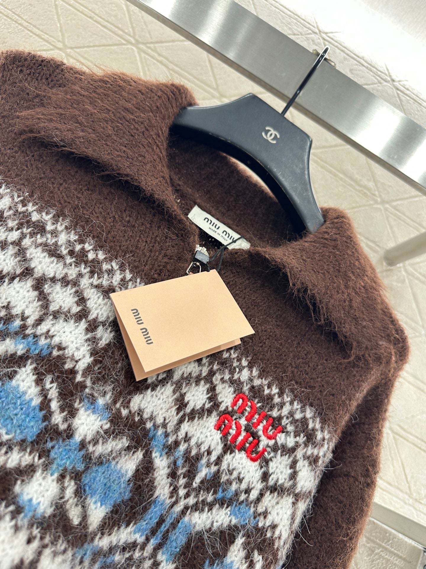 Half open collar Fel Island Knitted Top