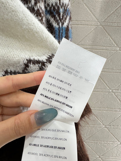 Half open collar Fel Island Knitted Top