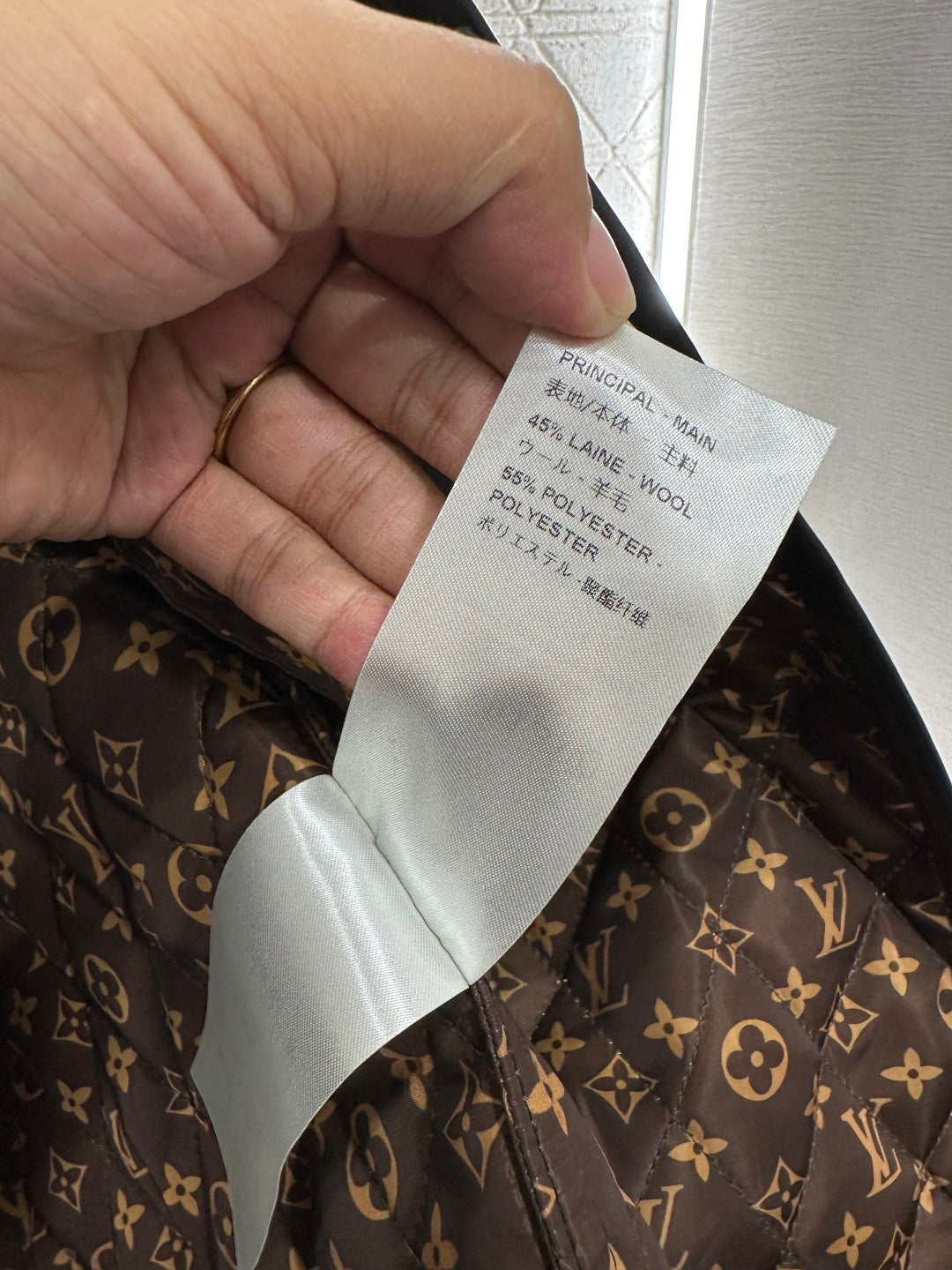 Detachable hooded spliced cotton jacket