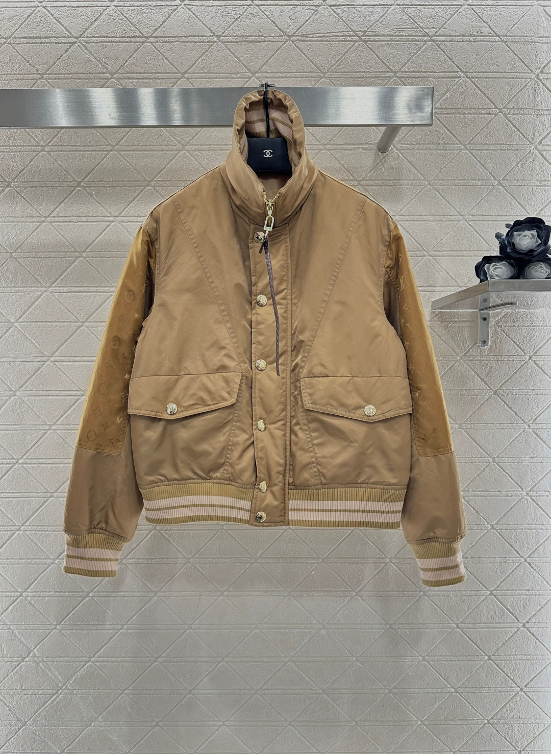 Standing collar cotton jacket