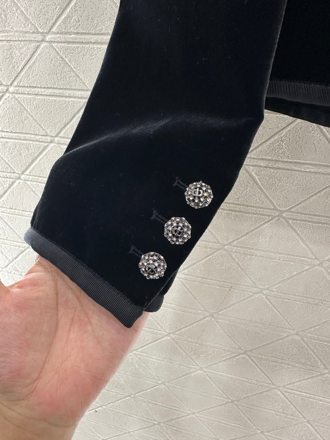 Velvet long sleeved single Western jacket