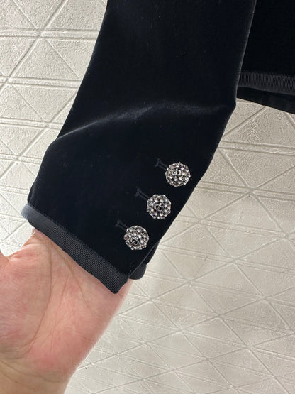 Velvet long sleeved single Western jacket