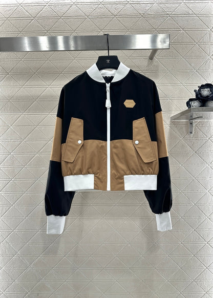 color-blocking jacket