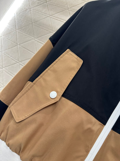 color-blocking jacket