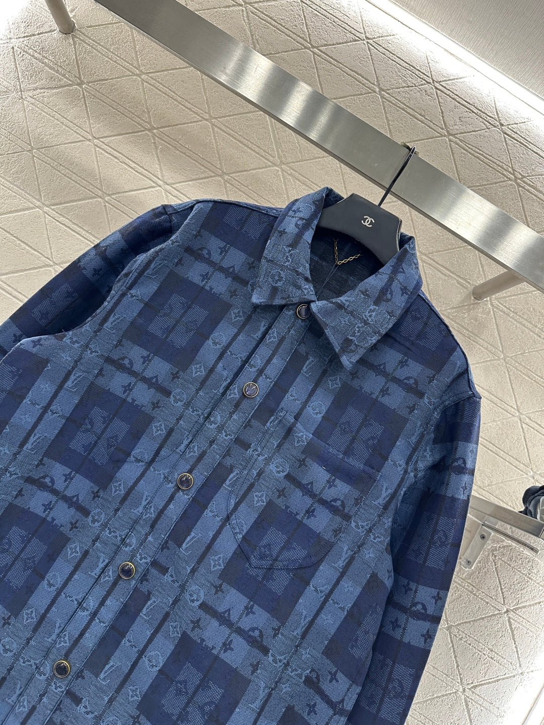 Plaid jacquard jacket jacket