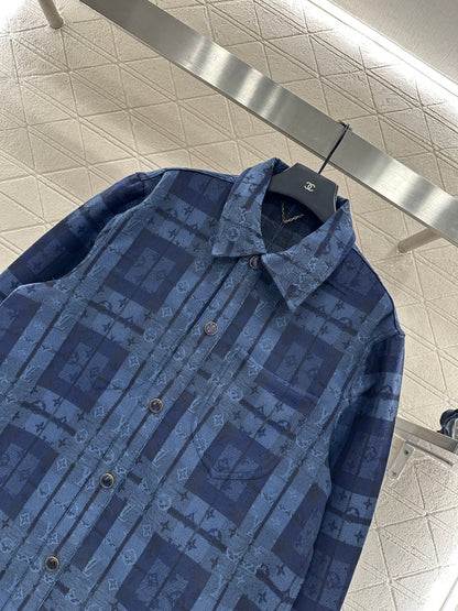 Plaid jacquard jacket jacket