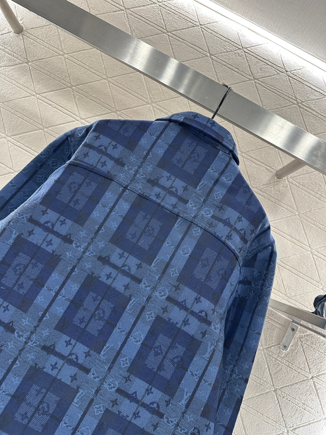 Plaid jacquard jacket jacket