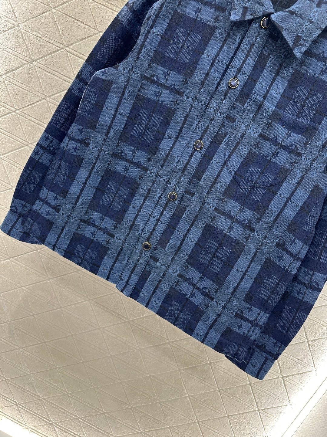 Plaid jacquard jacket jacket