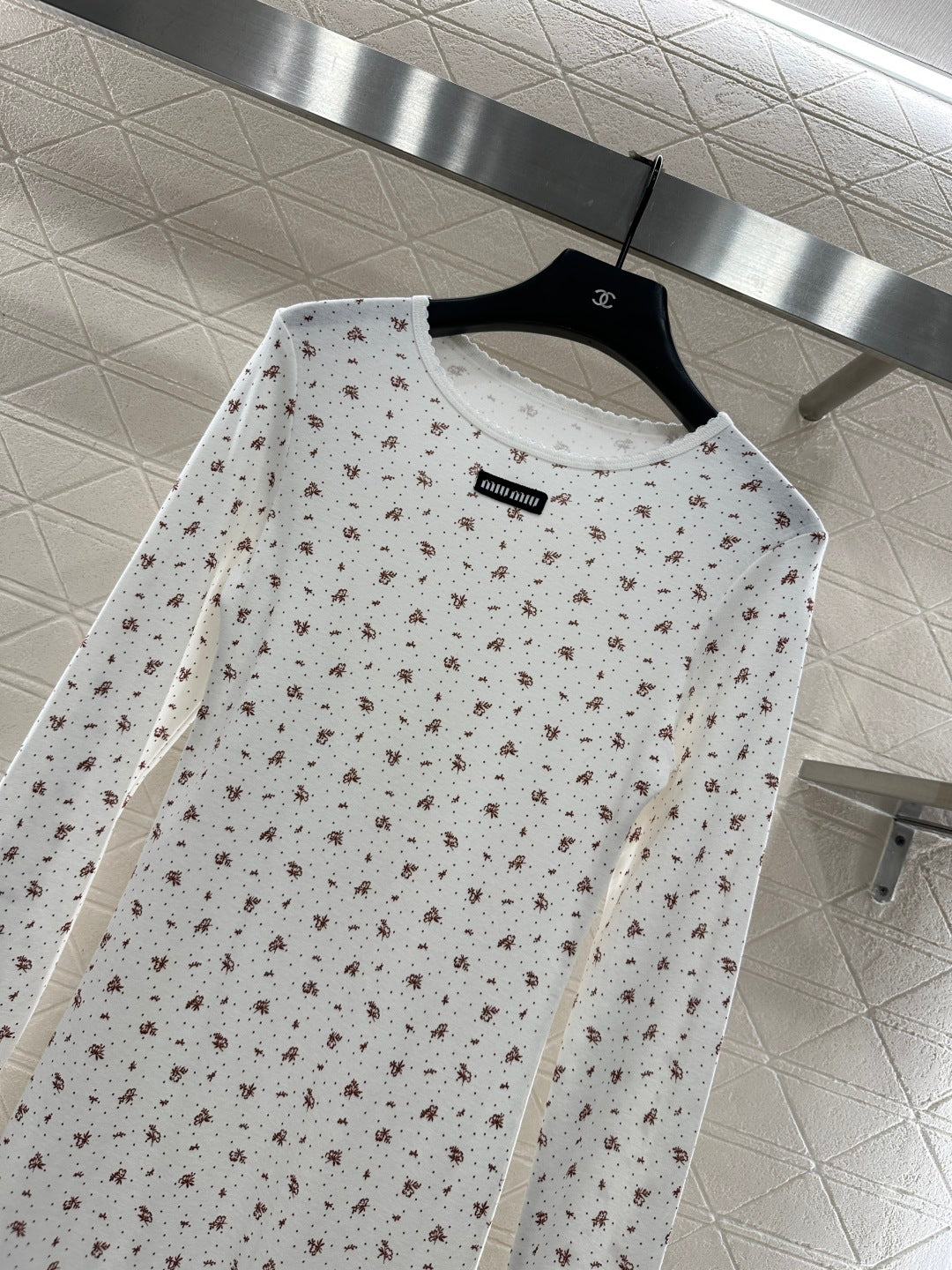 Slim fit round neck floral dress