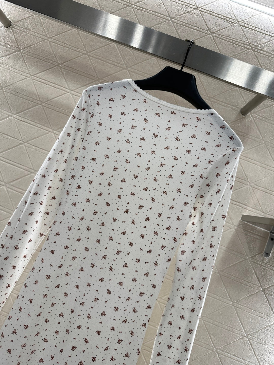 Slim fit round neck floral dress