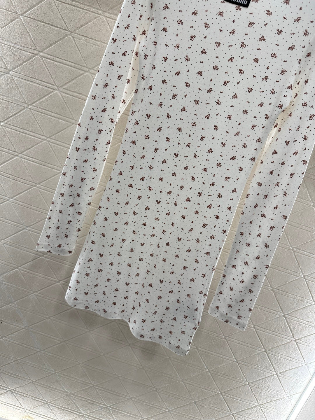 Slim fit round neck floral dress