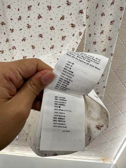 Slim fit round neck floral dress