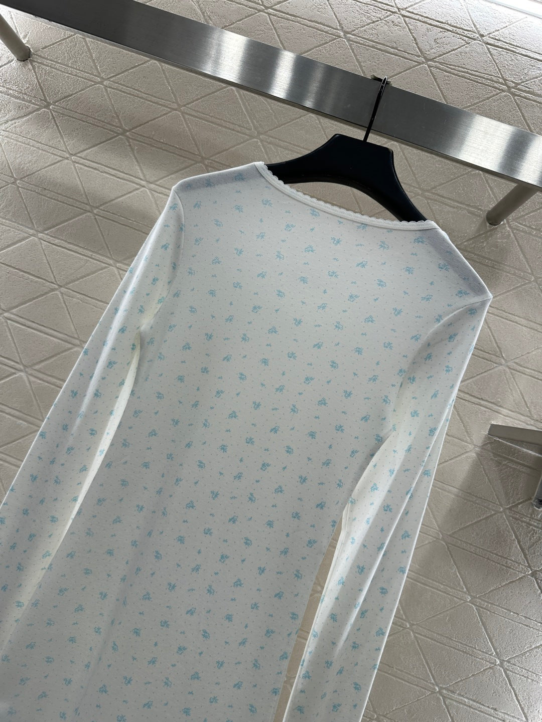 Slim fit round neck floral dress