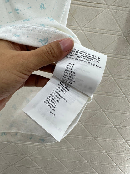 Slim fit U-neck floral vest