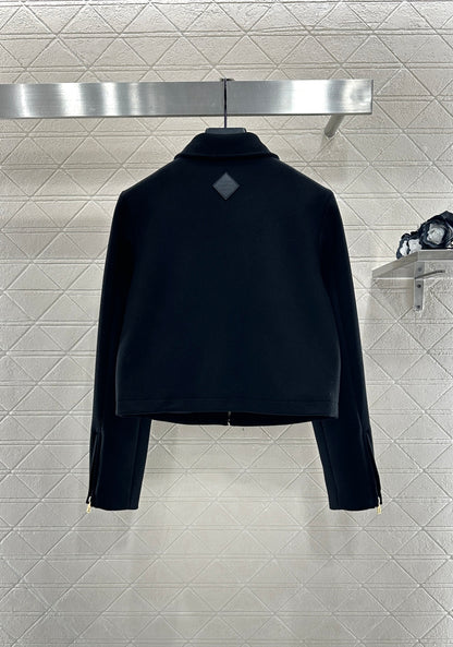 Woolen lapel jacket jacket