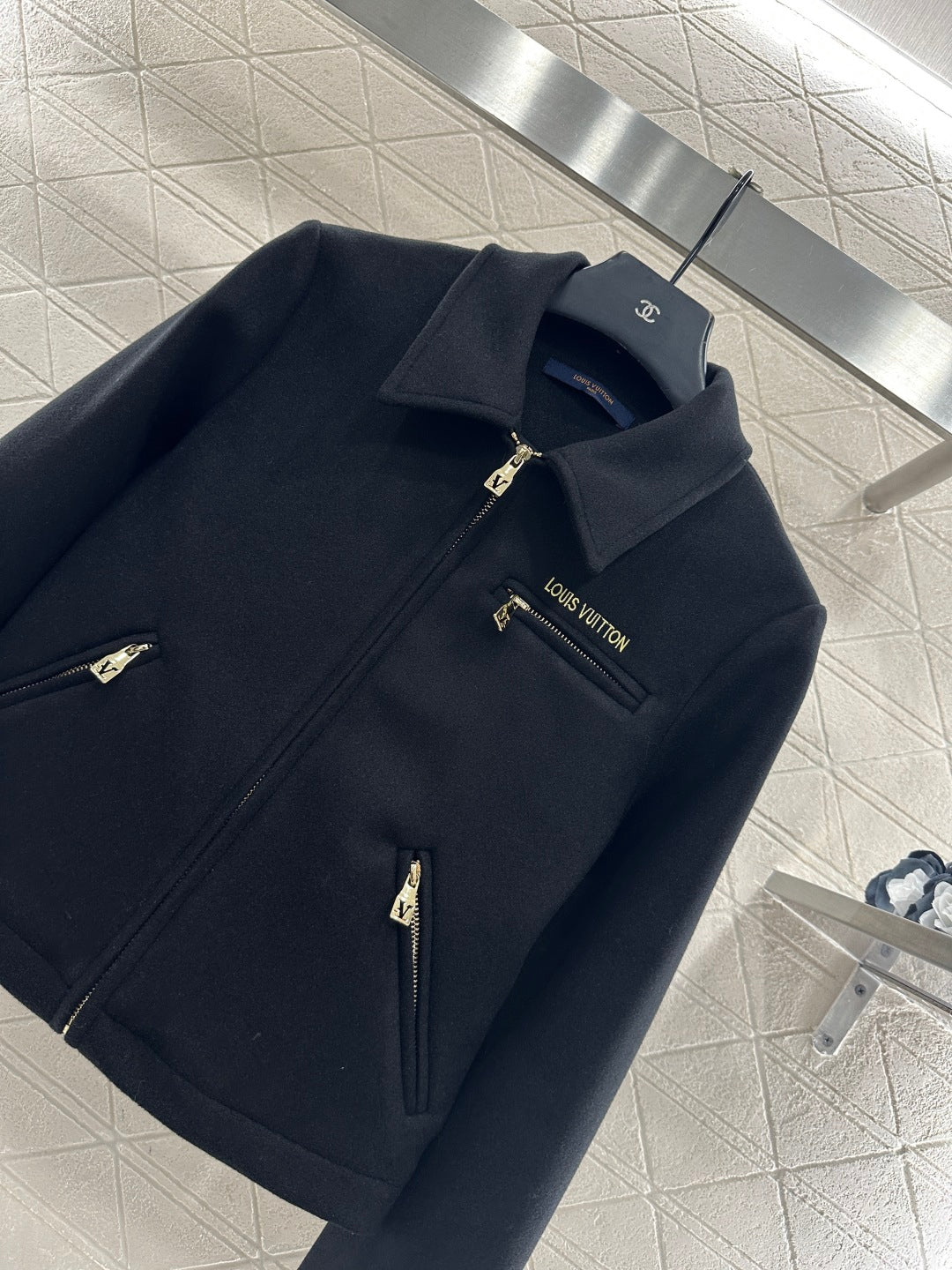 Woolen lapel jacket jacket