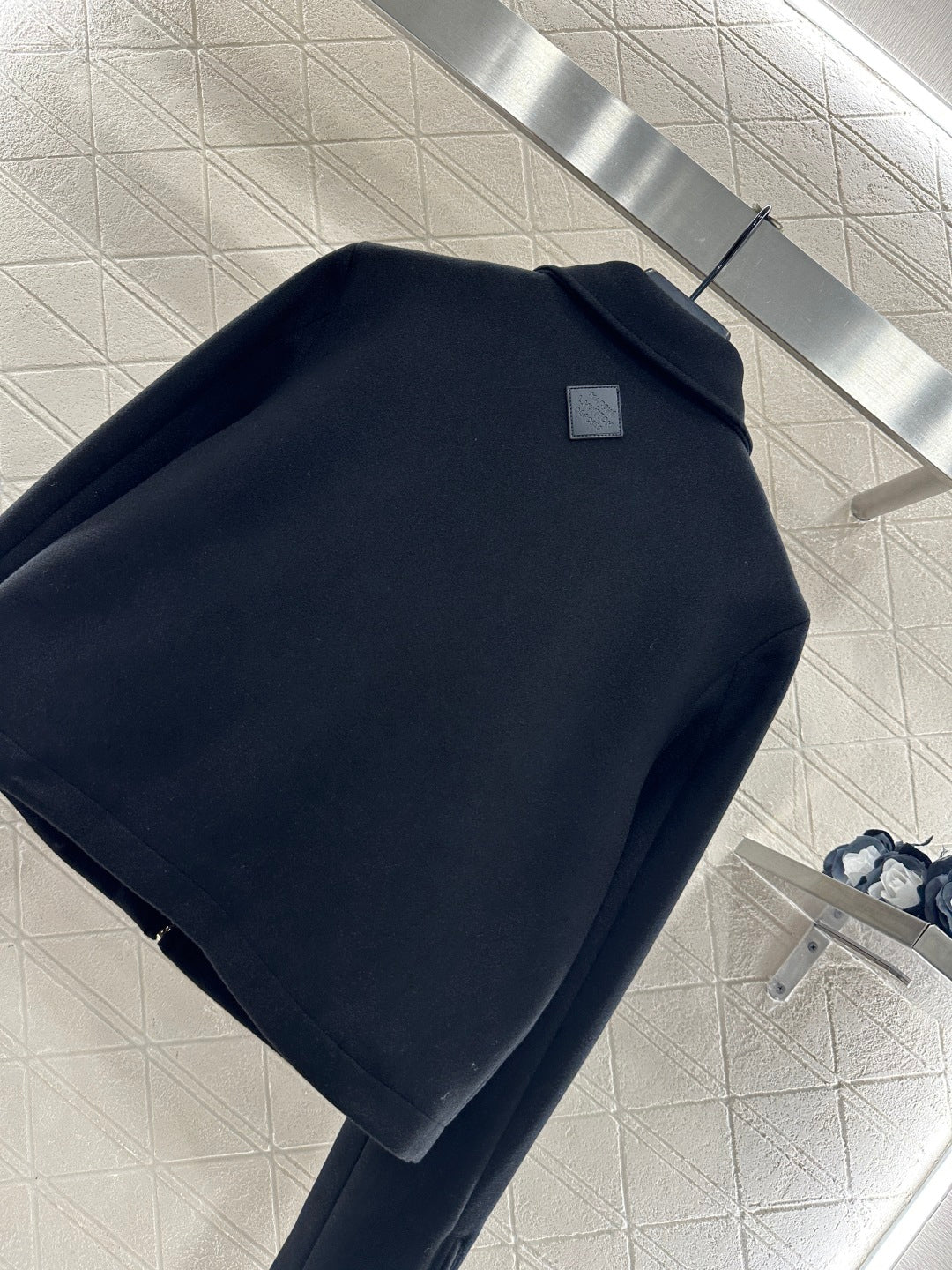 Woolen lapel jacket jacket