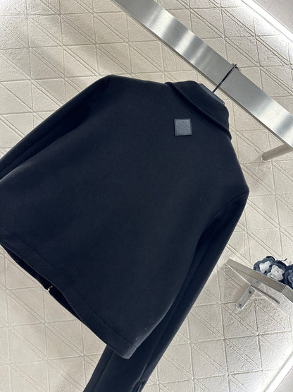 Woolen lapel jacket jacket