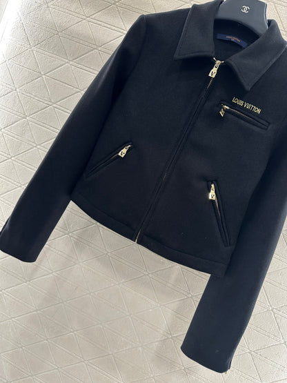 Woolen lapel jacket jacket