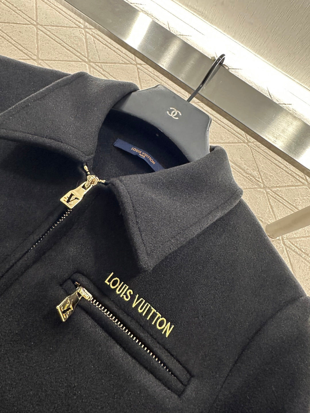 Woolen lapel jacket jacket