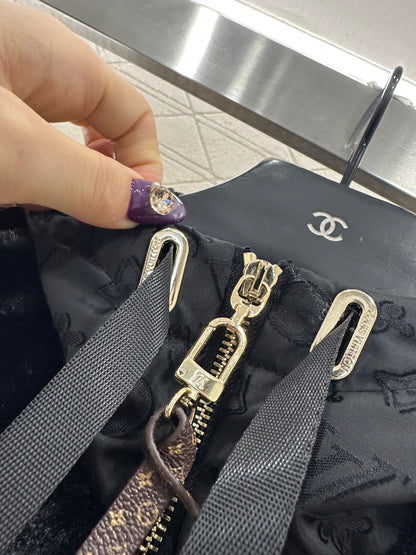 Hooded plush camisole vest