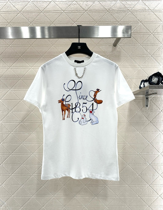 Round neck cartoon print 𝑇𝑒𝑒