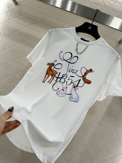 Round neck cartoon print 𝑇𝑒𝑒