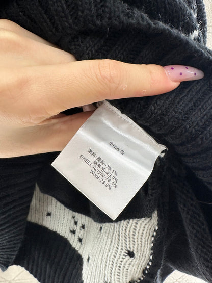 Collar Zipper Fel Island Knitted Coat